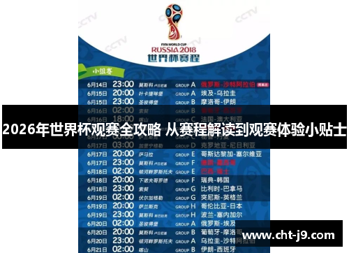 2026年世界杯观赛全攻略 从赛程解读到观赛体验小贴士